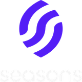 Seasons v2 Vertical Logo Lockup — Dark+White Mixed-Tone Variant (SVG)