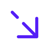 Seasons v2 Arrow Right Down Broken Icon — UI Element SVG