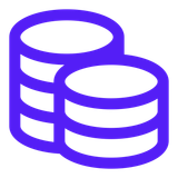 Seasons v2 Coins Stacked Icon — UI Element SVG