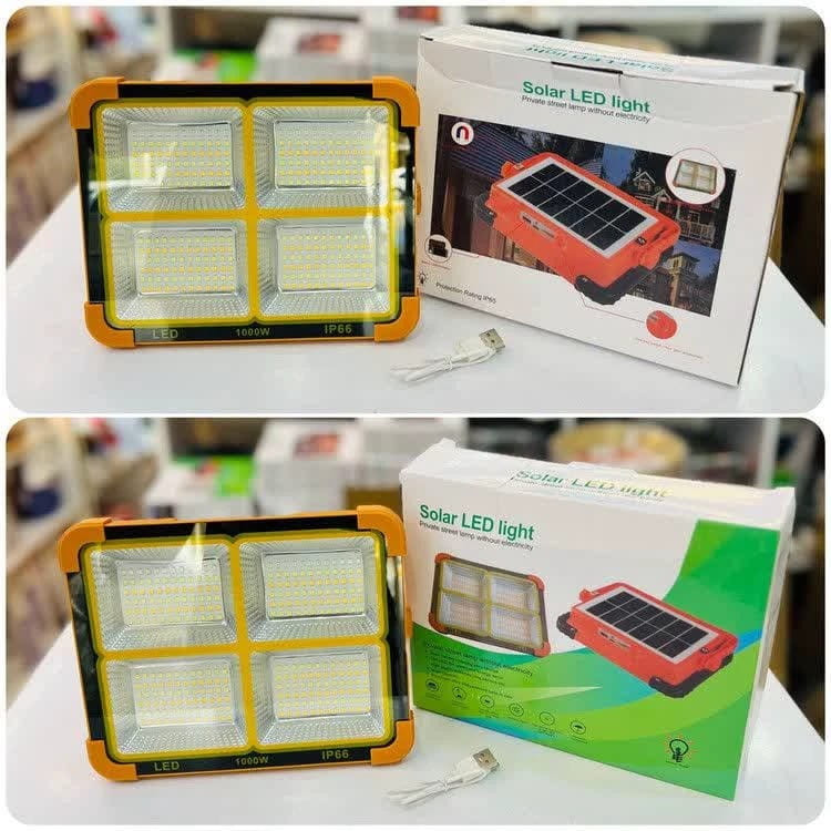 Lampe solaire portable rechargeable 200W étanche IP66
