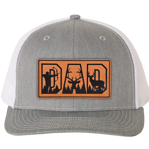 richardson 112 hat dad hunter heather grey white.png