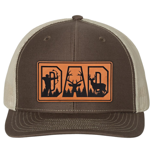 richardson 112 hat dad hunter brown khaki.png