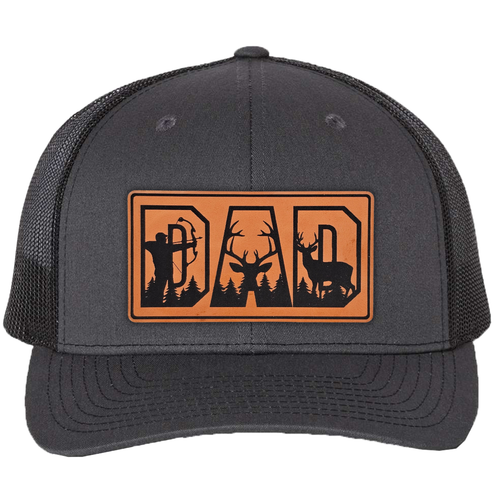 richardson 112 hat dad hunter charcoal black.png
