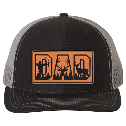 richardson 112 hat dad hunter black charcoal.png