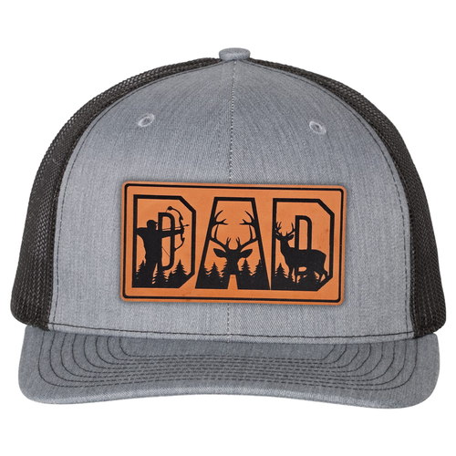 richardson 112 hat dad hunter heather grey black.png