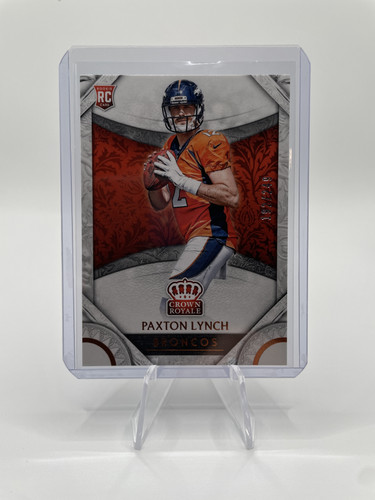 2016 Panini Crown Royale Paxton Lynch Orange Foil 249 Rookie #84 (1).1