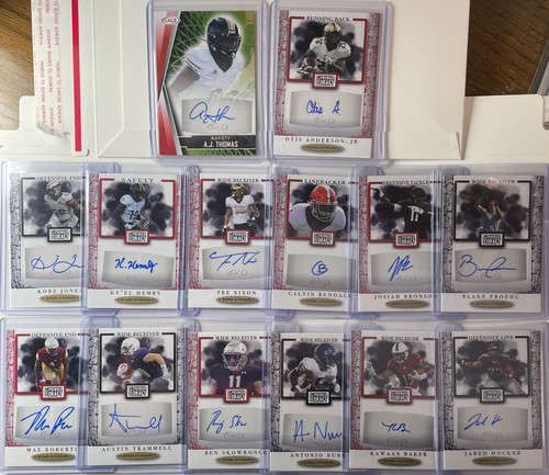 2021 Sage Premier Draft Football Rookie Auto Set of 14.1