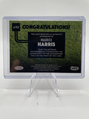 2016 Sage Hit Maurice Harris Rookie Auto #A92 (2).1