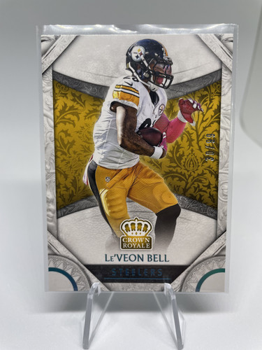 2016 Panini Crown Royale Le'Veon Bell Blue Foil 99 (1).1