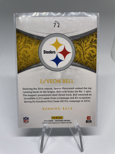 2016 Panini Crown Royale Le'Veon Bell Blue Foil 99 (2).1