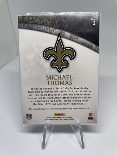 2016 Panini Crown Royale Michael Thomas Rookie Silhouettes Patch 250 (2).1