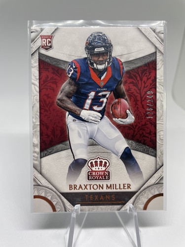 2016 Panini Crown Royale Braxton Miller Red Foil 249 Rookie #91 (1).1
