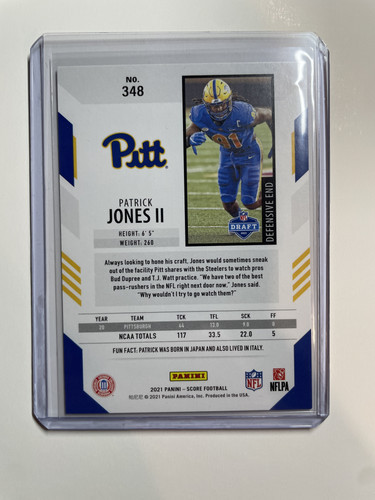 2021 Panini Score Patrick Jones II Red Foil Rookie 460 #348 (2).1
