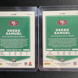 2021 Donruss Optic Deebo Samuel Blue 179 + Orange Prizm 199 Set of 2 (2)