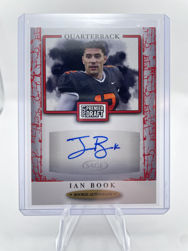 2021 Sage Premier Draft Ian Book Red Border Rookie Auto #A193 (1).1