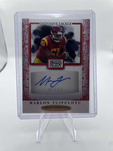 2021 Sage Premier Draft Marlon Tuipulotu Red Border Rookie Auto #A103 (1).1