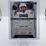 2022 Leaf Draft Cameron Rising Blue Foil Rookie Auto 25 #BA CR1 (2)