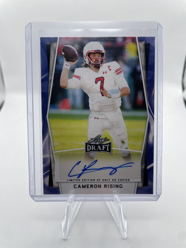 2022 Leaf Draft Cameron Rising Blue Foil Rookie Auto 25 #BA CR1 (1).1