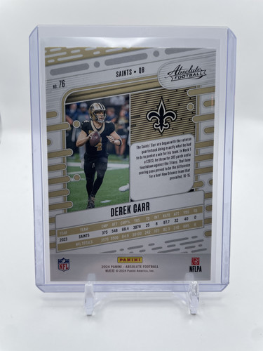 2024 Panini Absolute Football Derek Carr Orange Mosaic 299 #76 (2).1