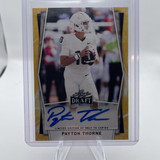 2022 Leaf Draft Payton Thorne Yellow Foil Rookie Auto 75 #BA PT1 (1)