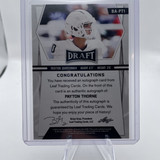 2022 Leaf Draft Payton Thorne Yellow Foil Rookie Auto 75 #BA PT1 (2)
