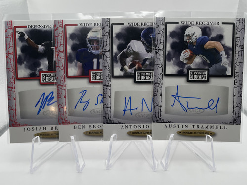 2021 Sage Premier Draft Trammell Nunn Skowronek Rookie Auto Set (x4) (1).1