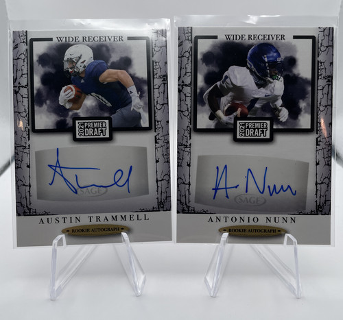 2021 Sage Premier Draft Trammell Nunn Skowronek Rookie Auto Set (x4) (2).1