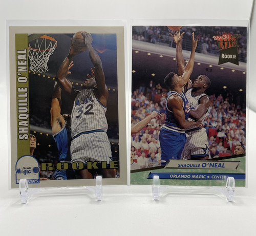 1992 93 Hoops Shaquille O'Neal Rookie #442 + Fleer Ultra Rookie + Set Of 3 (4).1