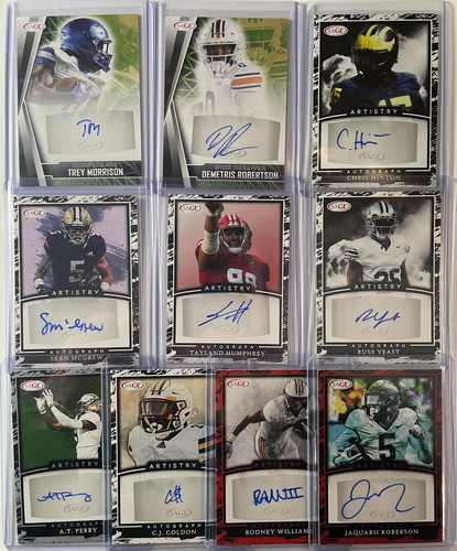 2022 Sage Artistry Football Rookie Auto Lot of 10.1