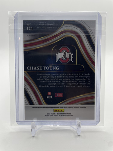 2022 Select Draft Picks Chase Young Field Level Dragon Scale SSP #174 (2).1