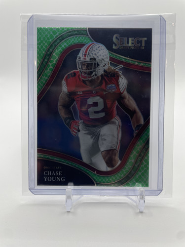 2022 Select Draft Picks Chase Young Field Level Dragon Scale SSP #174 (1).1