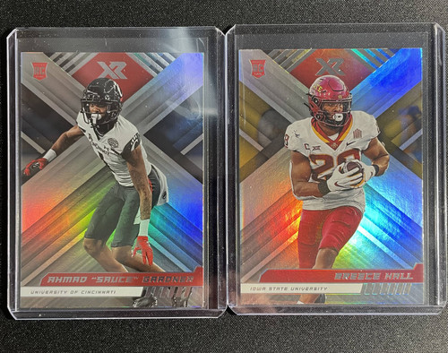 2023 Chronicles XR Draft Picks Ahmad Sauce Gardner + Breece Hall Rookie Jets Set (1).1