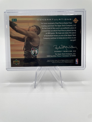 2002 03 Upper Deck Paul Pierce Hardcourt Game Floor SP #PP 4 (2).1