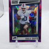 2022 Panini Score Khalil Shakir Purple Diamond Rookie SP 299 #394 (1)