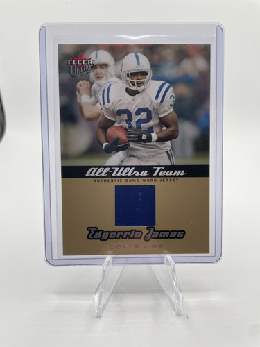 2005 Fleer Ultra Edgerrin James All Ultra Team SSP Game Worn Patch 50 Colts (1).1