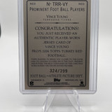2006 Topps Turkey Red Vince Young Relics 399 #TRR VY Rookie (2)
