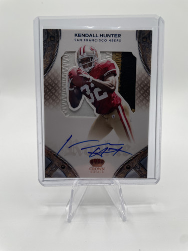 2011 Panini Crown Royale Kendall Hunter 3 Color Rookie Patch Auto 50 #204 (1).1