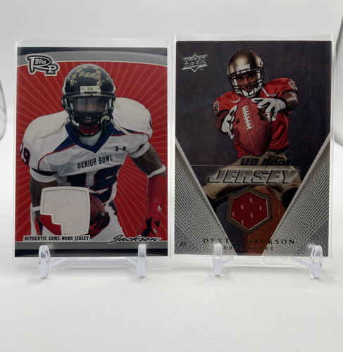 2008 Upper Deck Dexter Jackson Rookie Jersey Relic + Topps Progression RC Patch (1).1