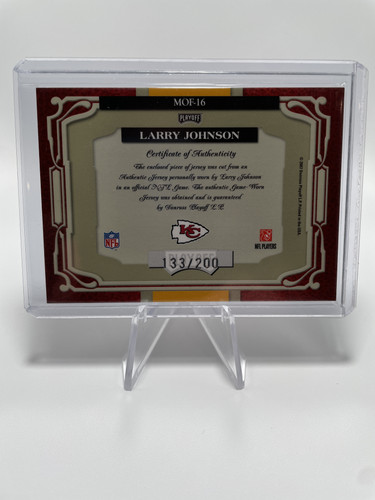 2007 Absolute Memorabilia Marks of Fame Larry Johnson Patch #16 200 (2).1