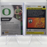 2020 21 Panini Flux Payton Pritchard Lazer Rookie SP + Panini Prizm RWB Prizm SP (2)