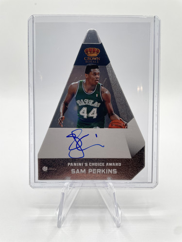 2012 13 Panini Crown Royale Sam Perkins Choice Award Die Cut Auto SP 25 #86 (1).1