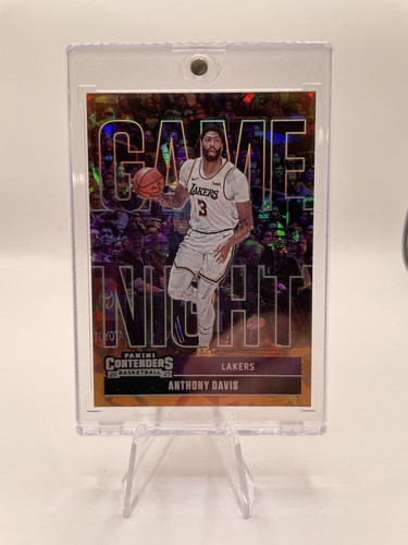 2020 21 Panini Contenders Anthony Davis Game Night Orange Cracked Ice SP 25 (1).1