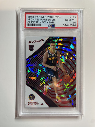 2018 19 Panini Revolution Michael Porter Jr Chinese New Year SP Rookie PSA 10 (1).1