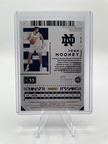 2020 21 Panini Contenders John Mooney Prospect Ticket Rookie Auto #33 (2).1