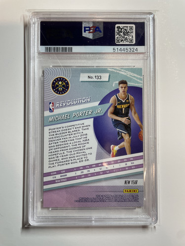2018 19 Panini Revolution Michael Porter Jr Chinese New Year SP Rookie PSA 10 (2).1