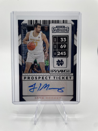 2020 21 Panini Contenders John Mooney Prospect Ticket Rookie Auto #33 (1).1