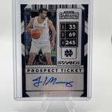2020 21 Panini Contenders John Mooney Prospect Ticket Rookie Auto #33 (1)