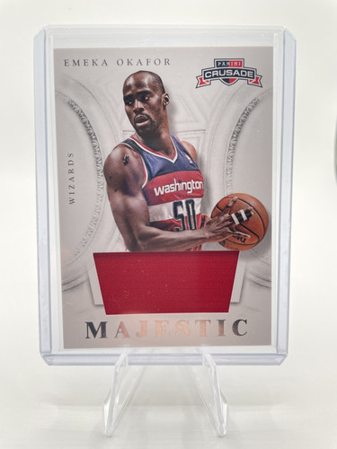 2012 13 Panini Crusade Emeka Okafor Majestic SP Patch #85 (1).1