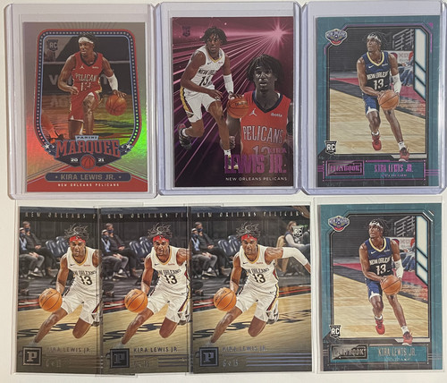 2020 21 Panini Chronicles Kira Lewis Pink Playbook & Marquee + Rookie Set (x7) (1).1