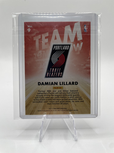 2012 13 Panini Brilliance Damian Lillard Team Tomorrow Rookie Insert #9 (2).1